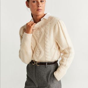 Mango knitted drained sweater bloggers favorite